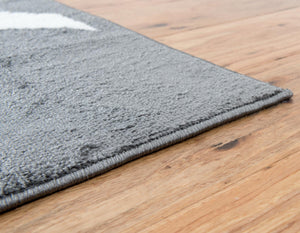 Gray 8' x 10' Metro Rectangle Area Rug 100% Polypropylene Abstract Modern Easy Clean Carpet for Living Room, Dining, Bedrooms for Sale at Rug Engine
