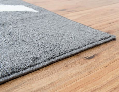 Gray 8' x 10' Metro Rectangle Area Rug 100% Polypropylene Abstract Modern Easy Clean Carpet for Living Room, Dining, Bedrooms for Sale at Rug Engine