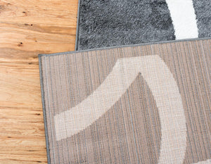 Gray 8' x 10' Metro Rectangle Area Rug 100% Polypropylene Abstract Modern Easy Clean Carpet for Living Room, Dining, Bedrooms for Sale at Rug Engine