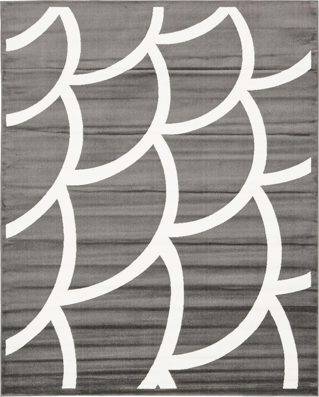Gray 8' x 10' Metro Rectangle Area Rug 100% Polypropylene Abstract Modern Easy Clean Carpet for Living Room, Dining, Bedrooms for Sale at Rug Engine