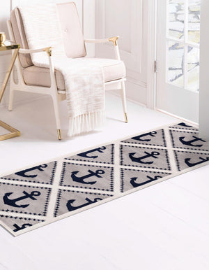 Gray 2' x 13' 8 Metro Runner Area Rug 100% Polypropylene Abstract Modern Easy Clean Carpet for Living Room, Dining, Bedrooms for Sale at Rug Engine