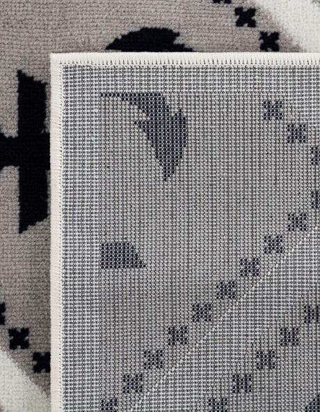 Gray 7' 9 x 10' 5 Metro Rectangle Area Rug 100% Polypropylene Abstract Modern Easy Clean Carpet for Living Room, Dining, Bedrooms for Sale at Rug Engine