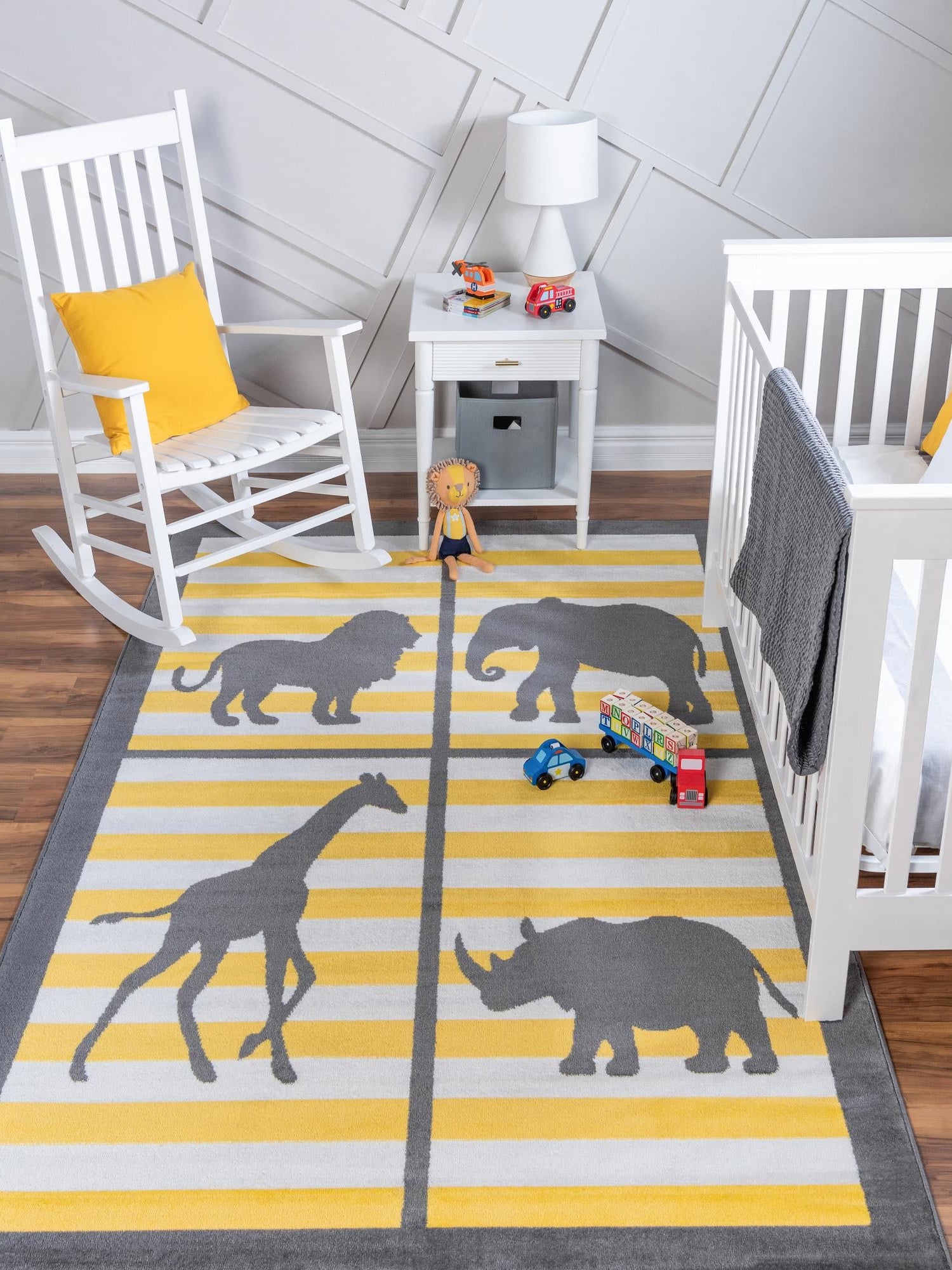 Gray 8' x 10' Metro Rectangle Area Rug 100% Polypropylene Abstract Modern Easy Clean Carpet for Living Room, Dining, Bedrooms for Sale at Rug Engine