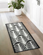 Black 2' x 13' Metro Runner Area Rug 100% Polypropylene Abstract Modern Easy Clean Carpet for Living Room, Dining, Bedrooms for Sale at Rug Engine