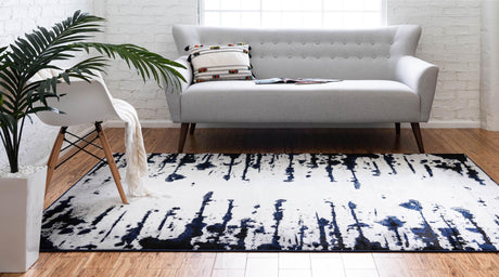 Ivory 4' 1 x 6' 1 Metro Rectangle Area Rug 100% Polypropylene Abstract Modern Easy Clean Carpet for Living Room, Dining, Bedrooms for Sale at Rug Engine