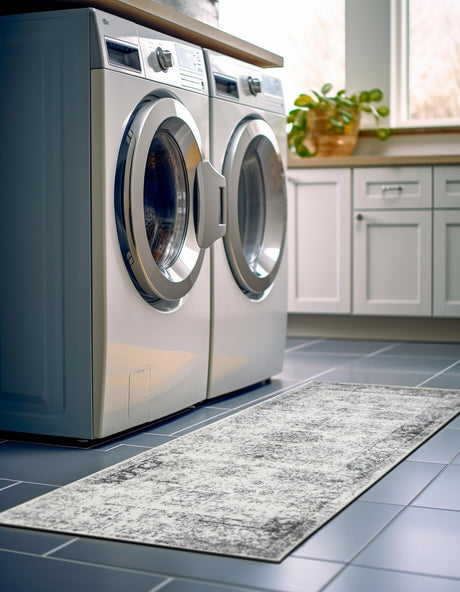 Gray 2' x 5' 1 Sofia Runner Area Rug Durable Easy Clean Stain Resistant Unique Carpet for Affordable Interior Home Design for Sale at Rug Engine