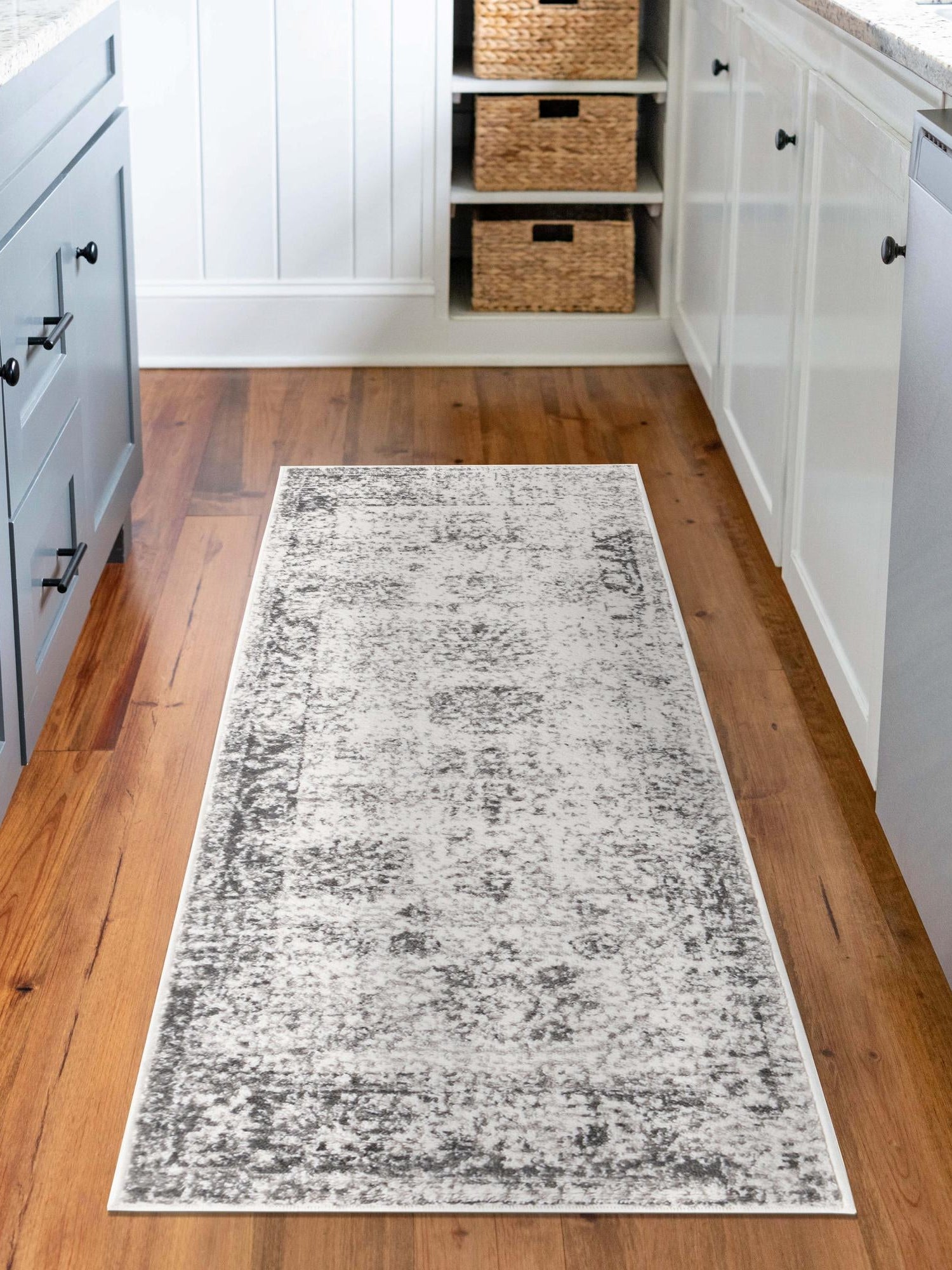 Gray 2' x 6' 1 Sofia Runner Area Rug Durable Easy Clean Stain Resistant Unique Carpet for Affordable Interior Home Design for Sale at Rug Engine