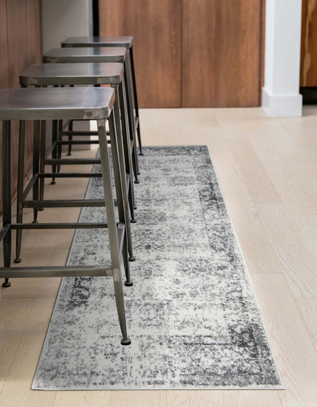 Gray 2' x 5' 1 Sofia Runner Area Rug Durable Easy Clean Stain Resistant Unique Carpet for Affordable Interior Home Design for Sale at Rug Engine