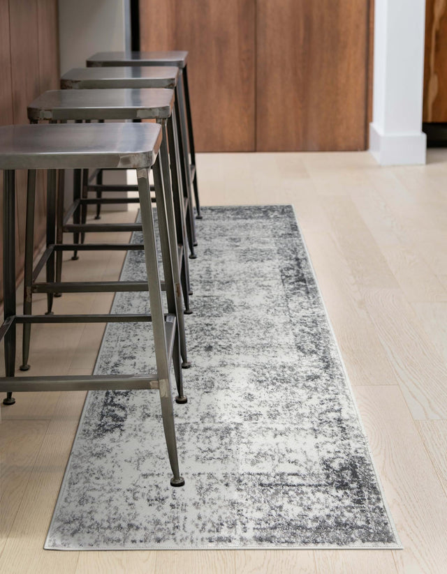 Gray 2' x 4' 1 Sofia Runner Area Rug Durable Easy Clean Stain Resistant Unique Carpet for Affordable Interior Home Design for Sale at Rug Engine