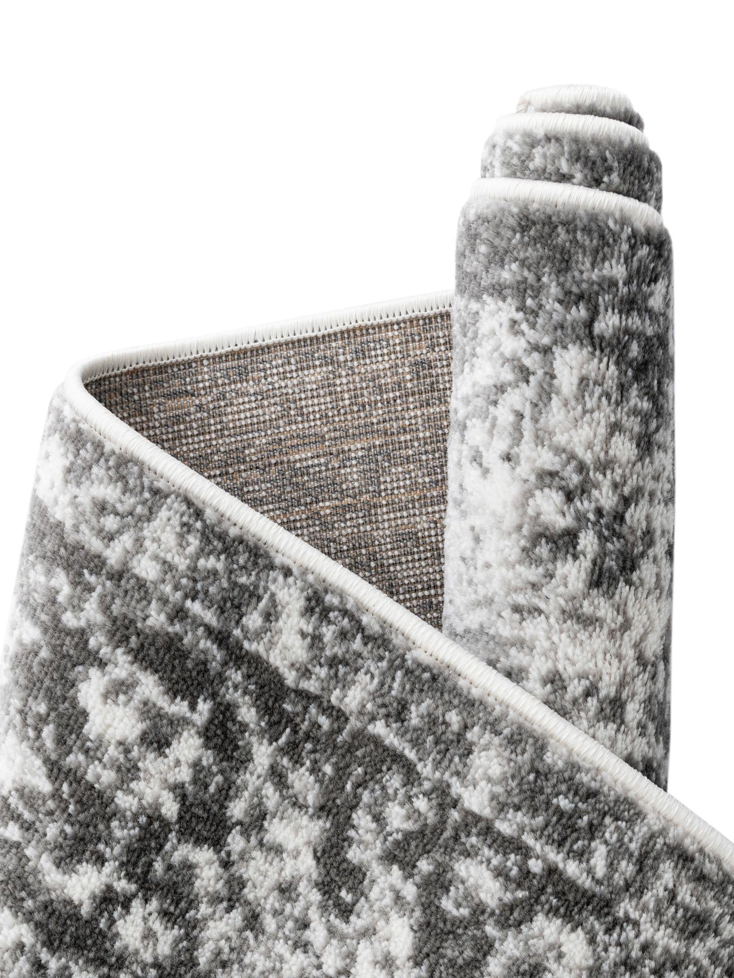Gray 2' 7 x 12' Sofia Runner Area Rug Durable Easy Clean Stain Resistant Unique Carpet for Affordable Interior Home Design for Sale at Rug Engine