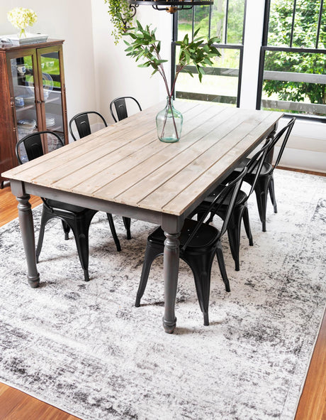 Gray 7' 1 x 10' Sofia Rectangle Area Rug Discounted Clearance Final Sale