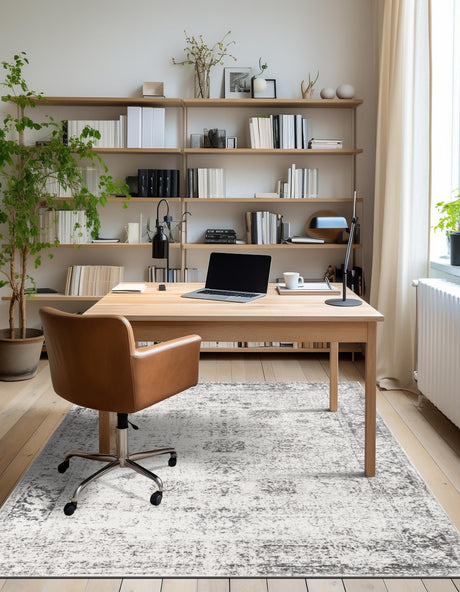 Gray 3' 1 x 5' 3 Sofia Rectangle Area Rug Discounted Clearance Final Sale