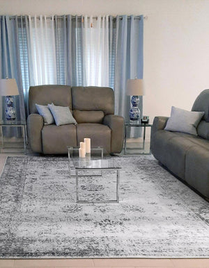 Gray 10' x 14' 1 Sofia Rectangle Area Rug Durable Easy Clean Stain Resistant Unique Carpet for Affordable Interior Home Design for Sale at Rug Engine