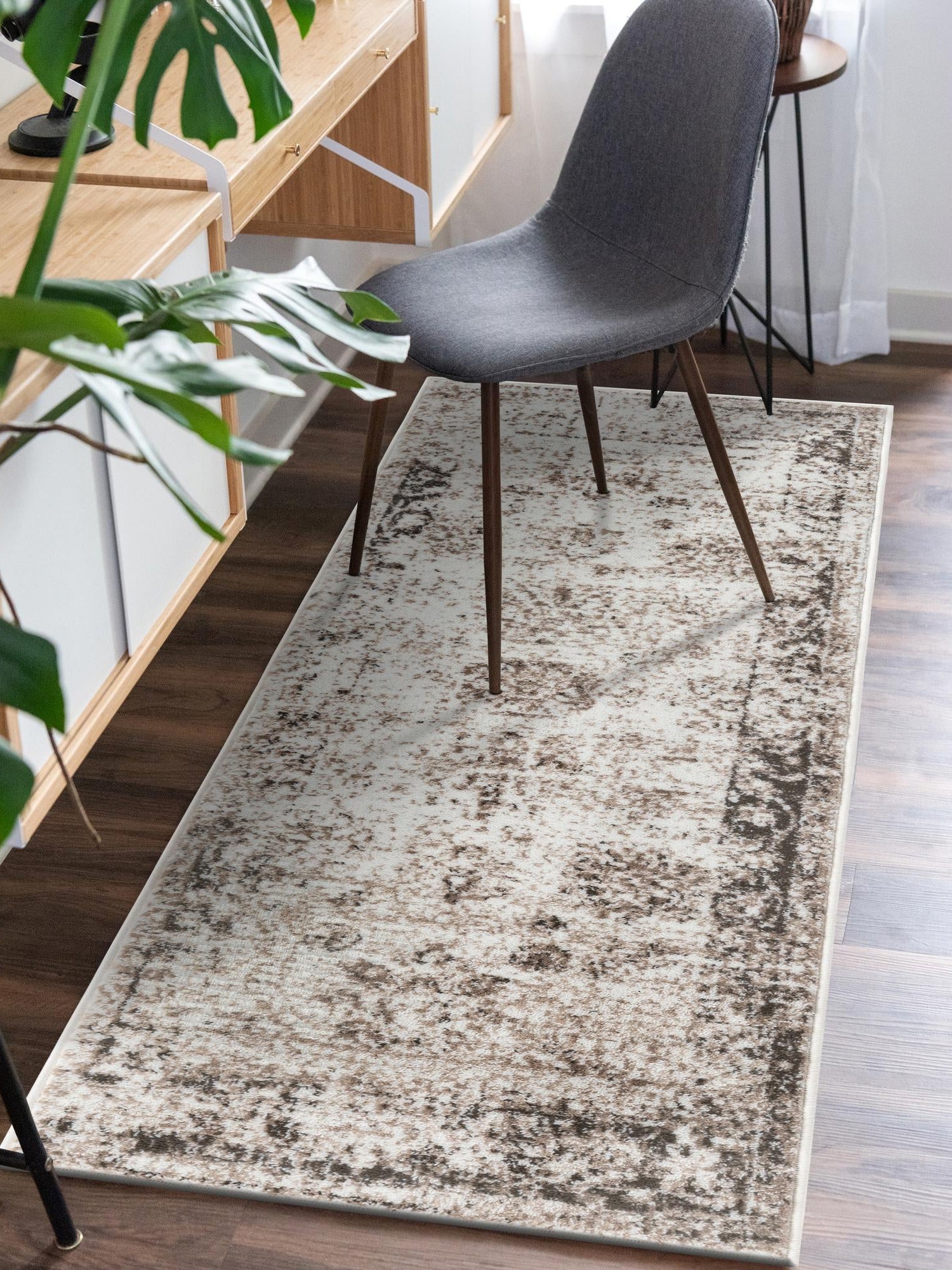 Beige 3' 3 x 16' 5 Sofia Runner Area Rug Durable Easy Clean Stain Resistant Unique Carpet for Affordable Interior Home Design for Sale at Rug Engine