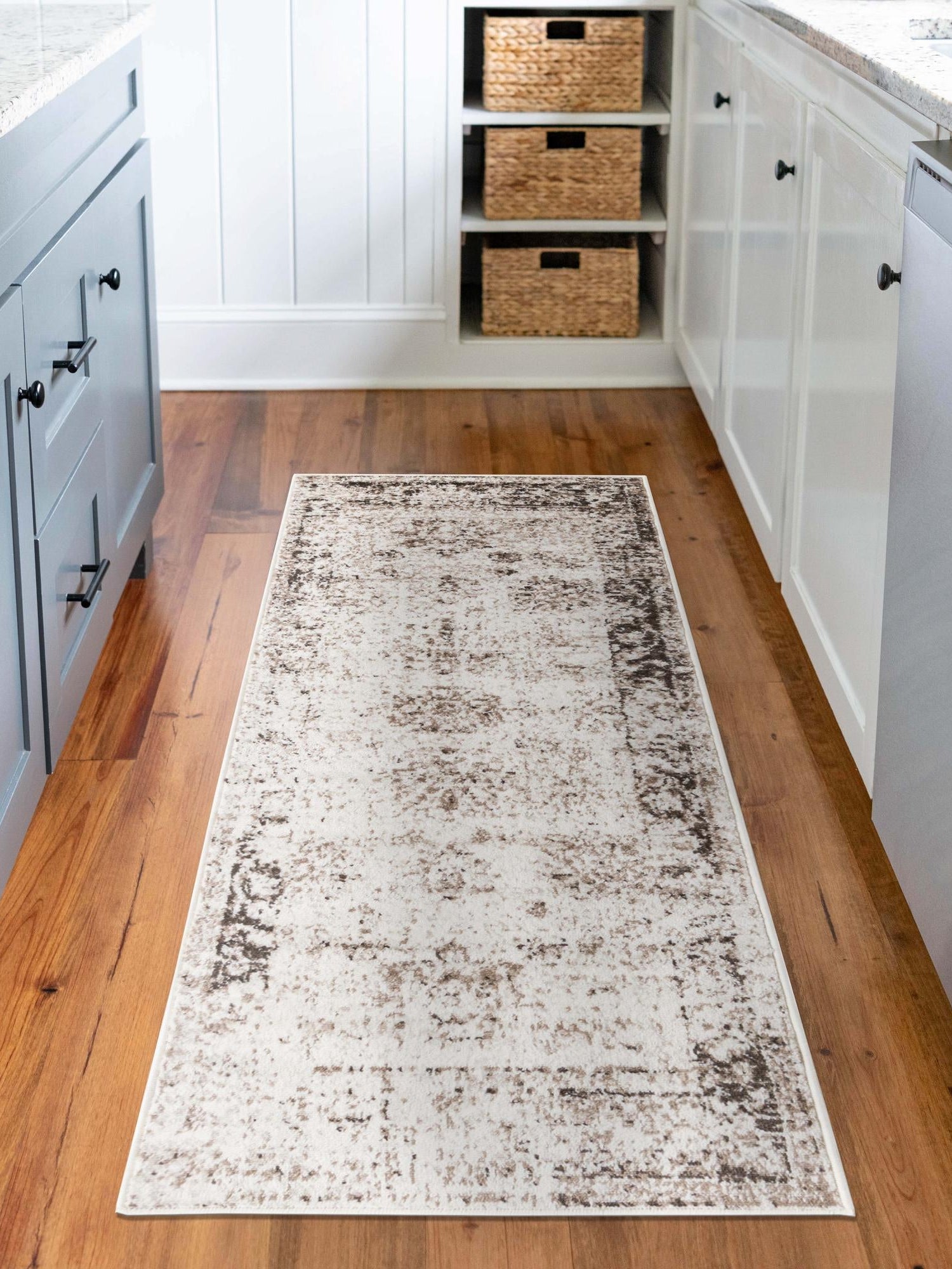 Beige 3' 3 x 16' 5 Sofia Runner Area Rug Durable Easy Clean Stain Resistant Unique Carpet for Affordable Interior Home Design for Sale at Rug Engine