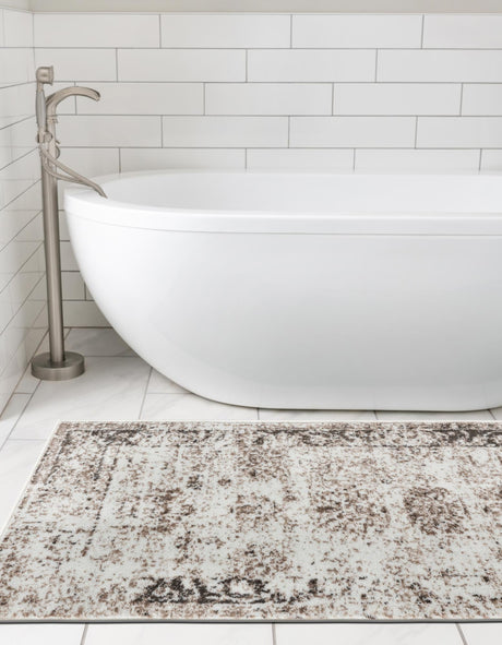 Beige 2' x 6' 7 Sofia Runner Area Rug Discounted Clearance Final Sale