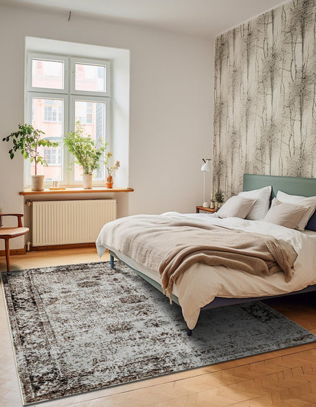 Beige 6' 1 x 9' Sofia Rectangle Area Rug Discounted Clearance Final Sale Durable Easy Clean Stain Resistant Unique Carpet for Affordable Interior Home Design for Sale at Rug Engine