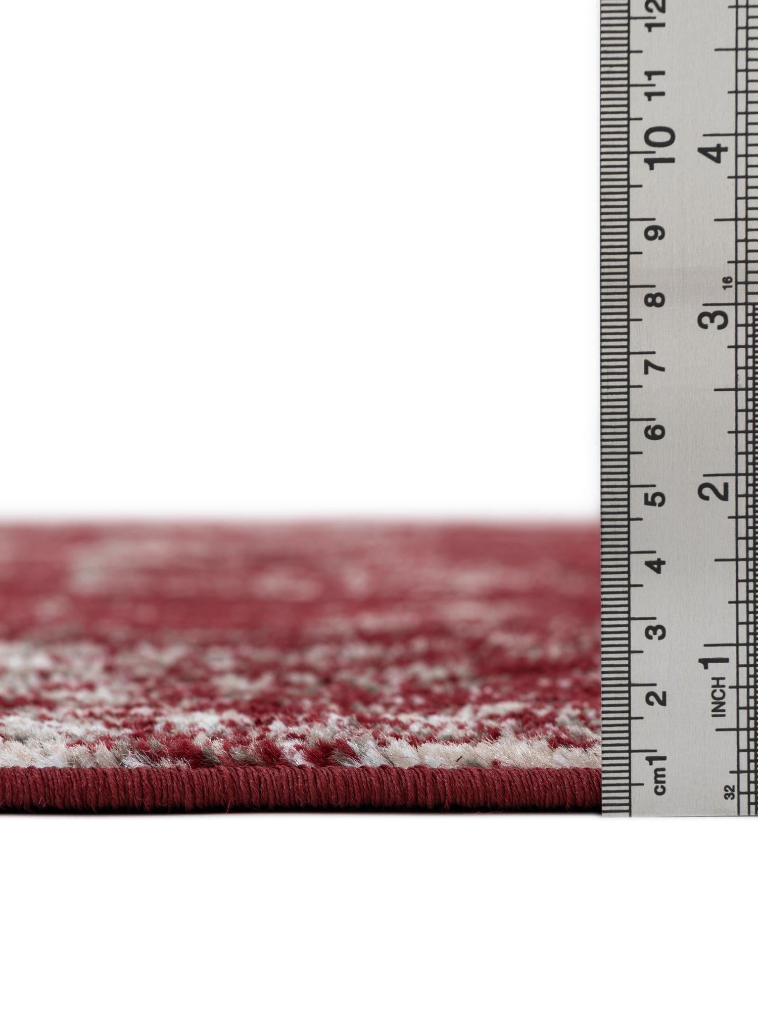 Burgundy 2' x 13' 1 Sofia Runner Area Rug Durable Easy Clean Stain Resistant Unique Carpet for Affordable Interior Home Design for Sale at Rug Engine