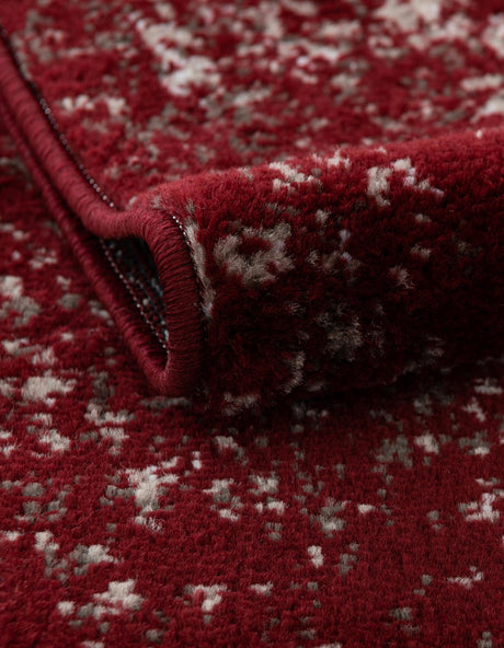 Burgundy 3' 3 x 16' 5 Sofia Runner Area Rug Durable Easy Clean Stain Resistant Unique Carpet for Affordable Interior Home Design for Sale at Rug Engine