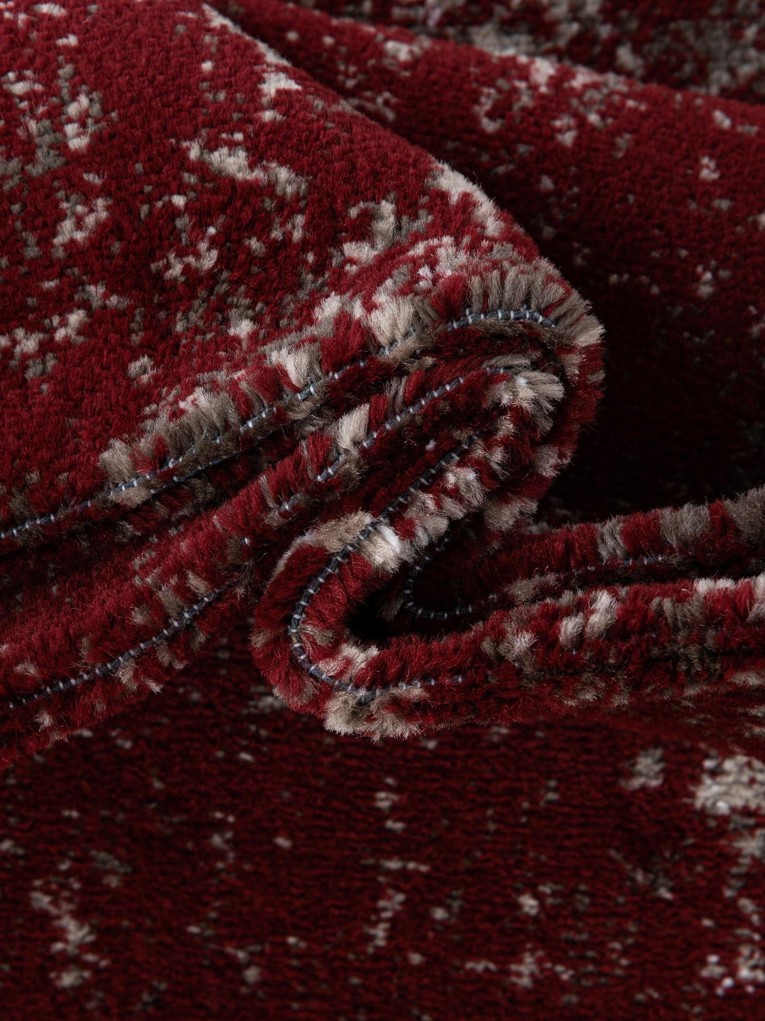 Burgundy 2' x 13' 1 Sofia Runner Area Rug Durable Easy Clean Stain Resistant Unique Carpet for Affordable Interior Home Design for Sale at Rug Engine