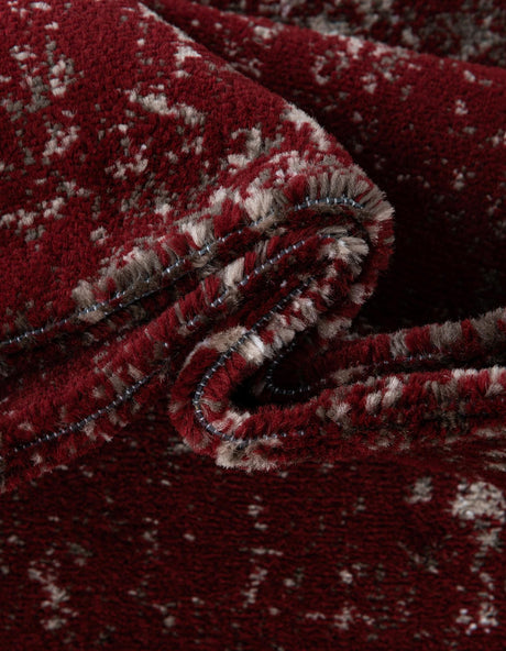 Burgundy 2' x 13' 1 Sofia Runner Area Rug Durable Easy Clean Stain Resistant Unique Carpet for Affordable Interior Home Design for Sale at Rug Engine
