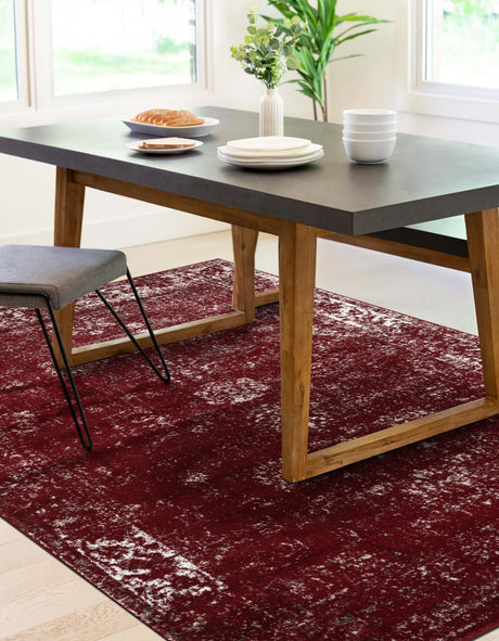 Burgundy 2' x 3' 1 Sofia Rectangle Area Rug Durable Easy Clean Stain Resistant Unique Carpet for Affordable Interior Home Design for Sale at Rug Engine