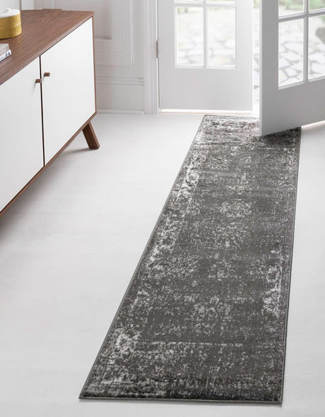 Dark Gray 2' x 7' Sofia Runner Rug
