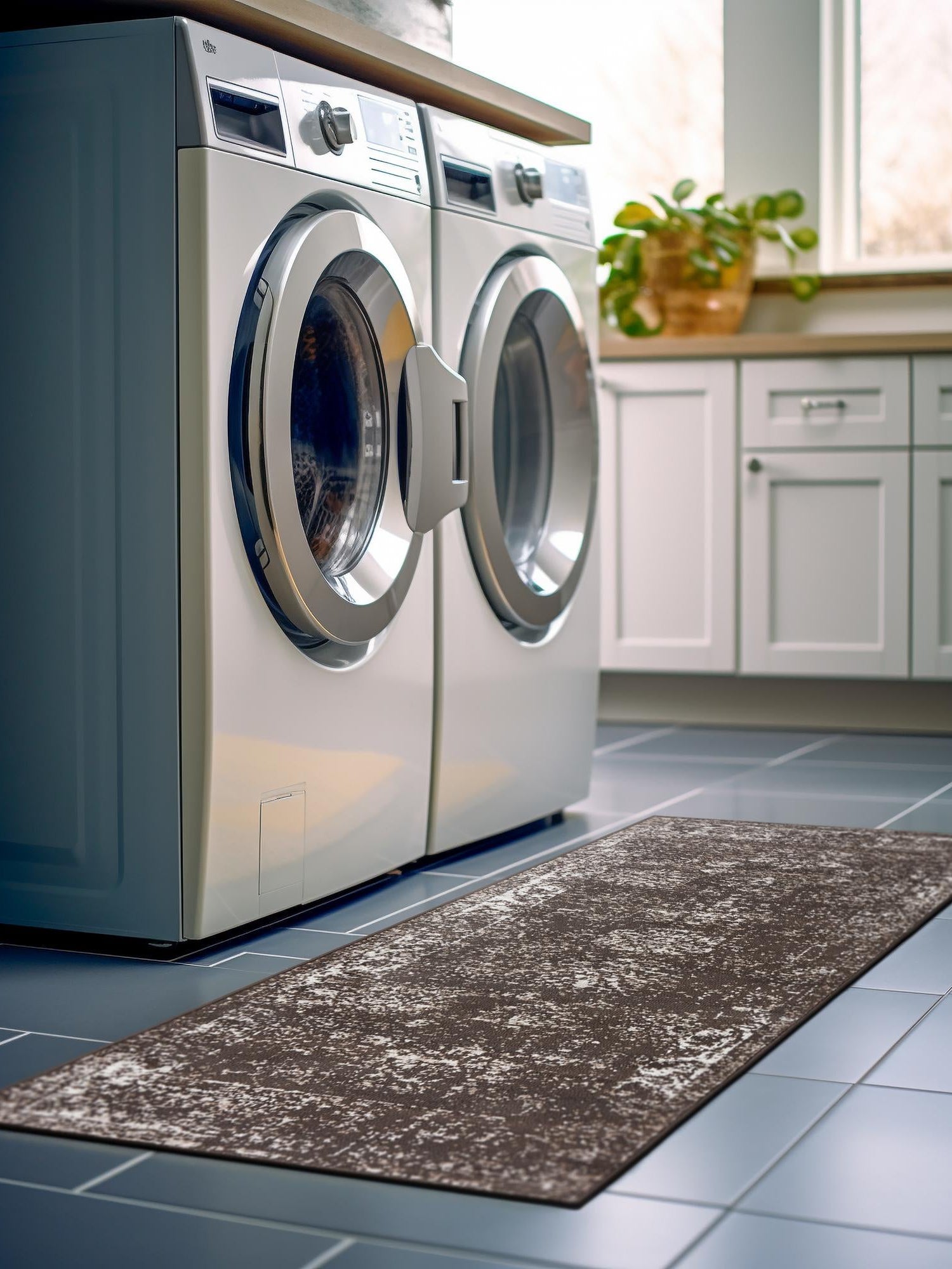 Brown 2' x 6' 7 Sofia Runner Area Rug Durable Easy Clean Stain Resistant Unique Carpet for Affordable Interior Home Design for Sale at Rug Engine