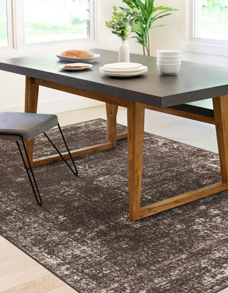 Brown 7' 10 x 11' Sofia Rectangle Area Rug Durable Easy Clean Stain Resistant Unique Carpet for Affordable Interior Home Design for Sale at Rug Engine