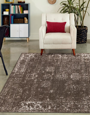 Brown 5' 3 x 8' Sofia Rectangle Rug