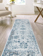 Light Blue 2' x 7' Sofia Runner Rug