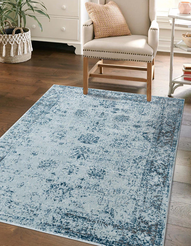 Light Blue 10' x 13' Sofia Rectangle Rug