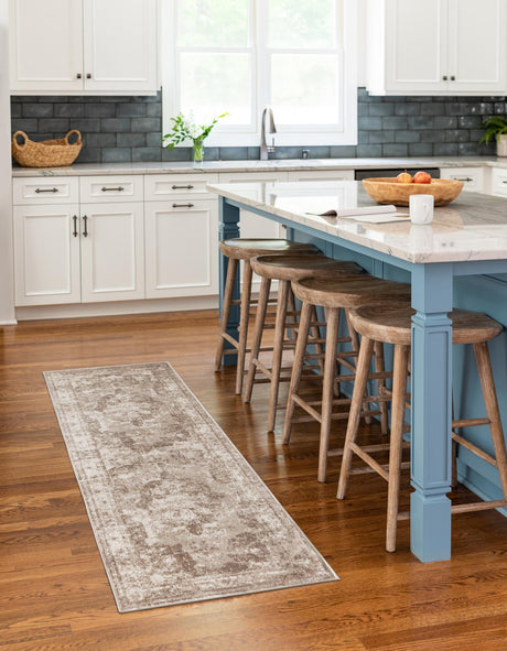 Beige 2' x 6' 7 Sofia Runner Area Rug Discounted Clearance Final Sale Durable Easy Clean Stain Resistant Unique Carpet for Affordable Interior Home Design for Sale at Rug Engine