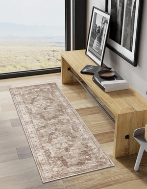 Beige 2' x 7' Sofia Runner Rug