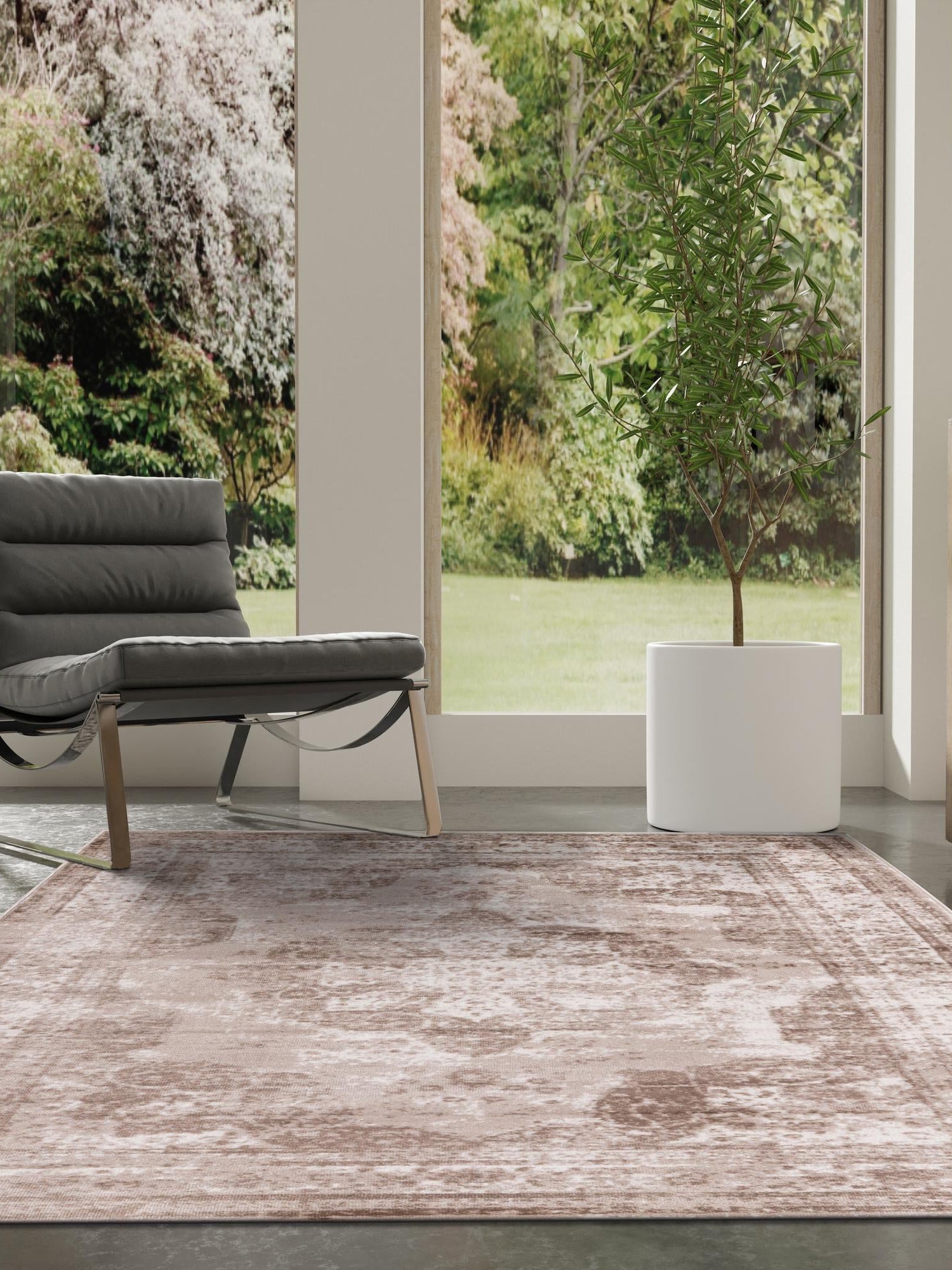 Beige 3' 1 x 5' 3 Sofia Rectangle Area Rug Durable Easy Clean Stain Resistant Unique Carpet for Affordable Interior Home Design for Sale at Rug Engine