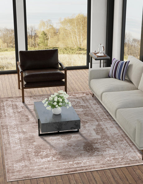 Beige 7' 10 x 10' Sofia Rectangle Area Rug Discounted Clearance Final Sale Durable Easy Clean Stain Resistant Unique Carpet for Affordable Interior Home Design for Sale at Rug Engine