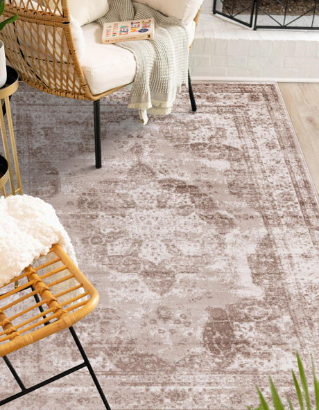 Beige 9' x 12' Sofia Rectangle Area Rug Discounted Clearance Final Sale