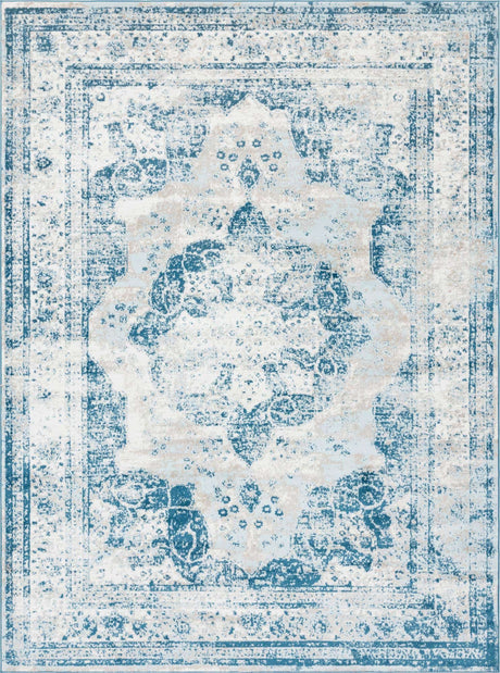 Blue 9' x 12' 2 Sofia Rectangle Rug