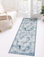 Blue 2' x 10' Sofia Runner Rug