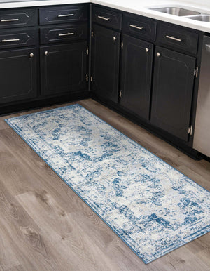 Blue 2' x 13' 1 Sofia Runner Rug