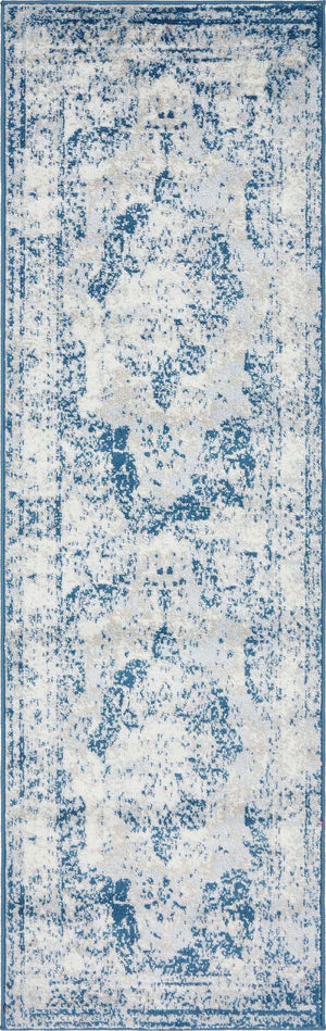 Blue 2' x 7' Sofia Runner Rug
