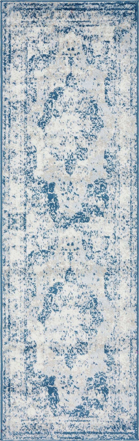 Blue 2' x 7' Sofia Runner Rug