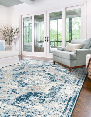 Blue 3' 3 x 5' 3 Sofia Rectangle Rug