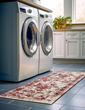 Burgundy 2' x 13' 1 Sofia Runner Rug