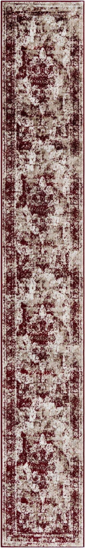 Burgundy 2' x 13' 1 Sofia Runner Rug