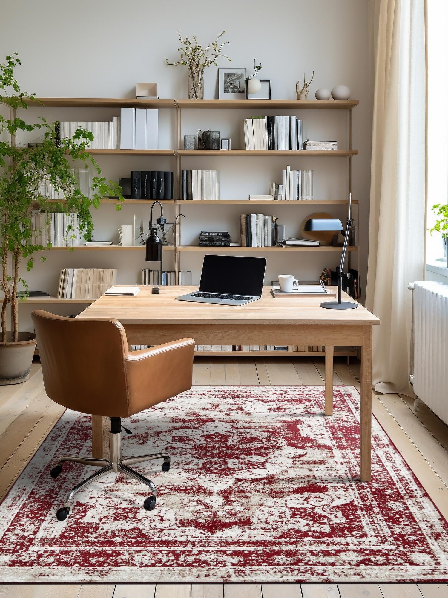 Burgundy 2' x 3' 1 Sofia Rectangle Area Rug Durable Easy Clean Stain Resistant Unique Carpet for Affordable Interior Home Design for Sale at Rug Engine