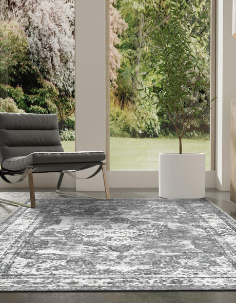 Gray 2' x 3' 1 Sofia Rectangle Area Rug Durable Easy Clean Stain Resistant Unique Carpet for Affordable Interior Home Design for Sale at Rug Engine
