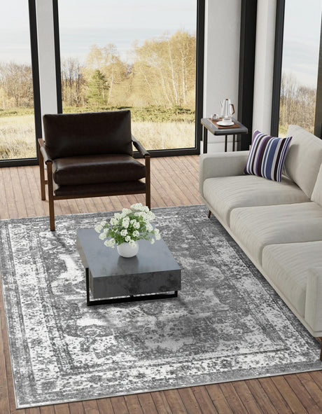 Gray 10' x 14' 1 Sofia Rectangle Area Rug Durable Easy Clean Stain Resistant Unique Carpet for Affordable Interior Home Design for Sale at Rug Engine