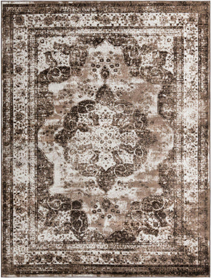 Light Brown 9' x 12' Sofia Rectangle Area Rug