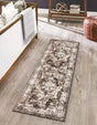 Light Brown 2' x 5' 1 Sofia Runner Area Rug Durable Easy Clean Stain Resistant Unique Carpet for Affordable Interior Home Design for Sale at Rug Engine